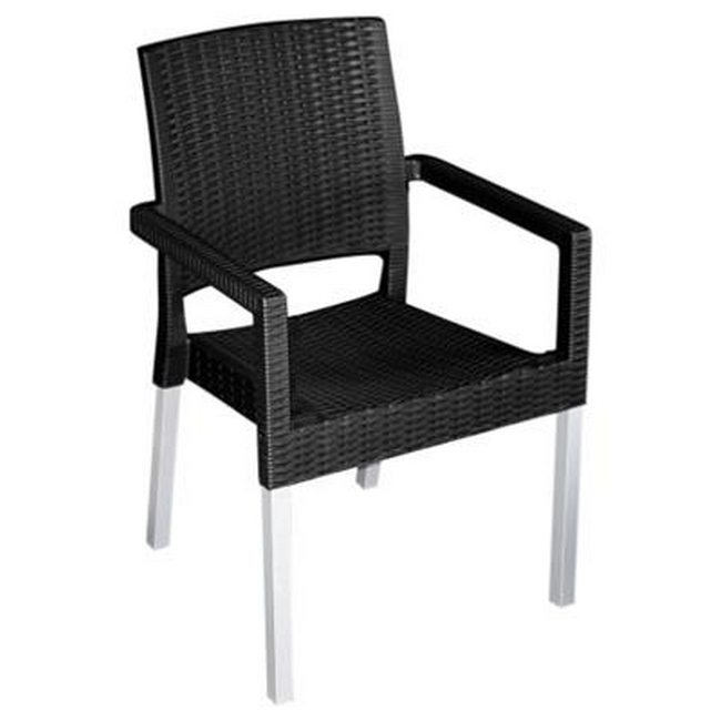 Plastic Chair - Ruby - Black
