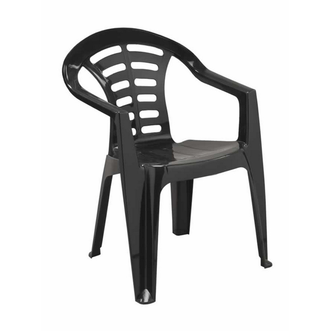 Plastic Chair - Low Back - Madrid - Black