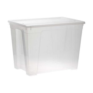 65L - Storage Box - Plastic - Colour Options - Pack of 5