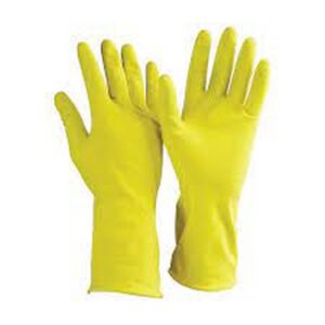 Household Latex Gloves - Yellow - Various Sizes