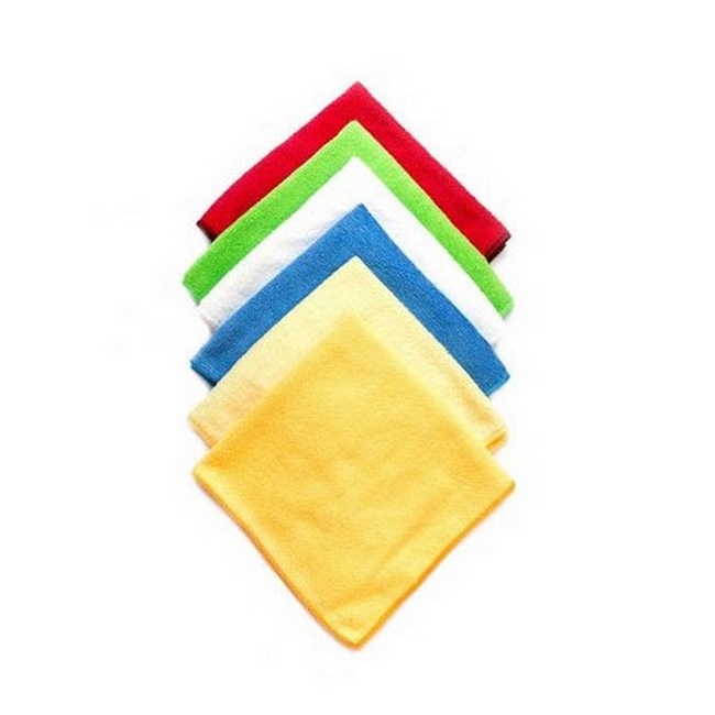 Woven Microfibre Cleaning Cloth - 200gsm - 38cm x 38cm - Colour Options