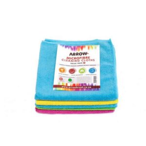 Woven Microfibre Cleaning Cloth - 220gsm - 40cm x 40cm - Pack of 5