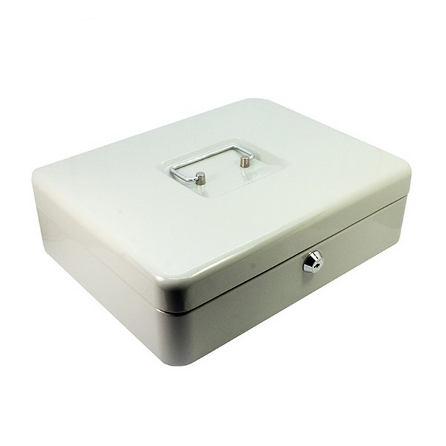 Steel Cash Box - 30 x 24 x 9cm - Colour Options