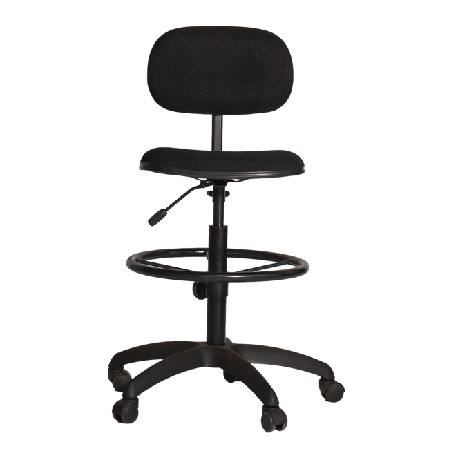 Draughtsman Chair - Fabric - Black