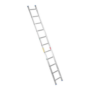 Single Aluminium Ladder - Lean-to Ladder - 11 Steps - 3.4m