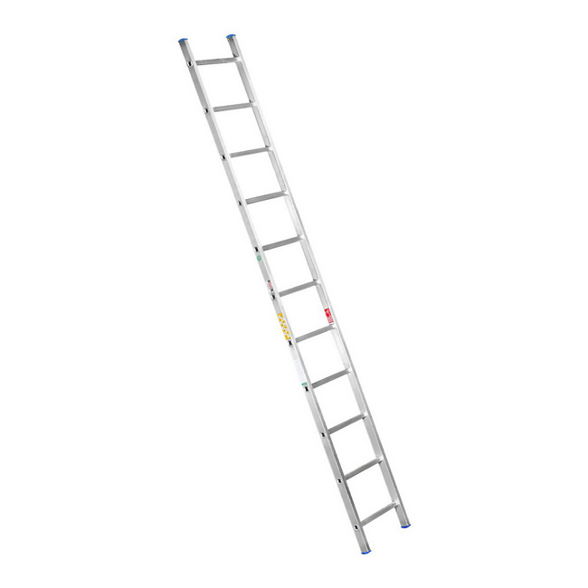 Single Aluminium Ladder - Lean-to Ladder - 11 Steps - 3.4m