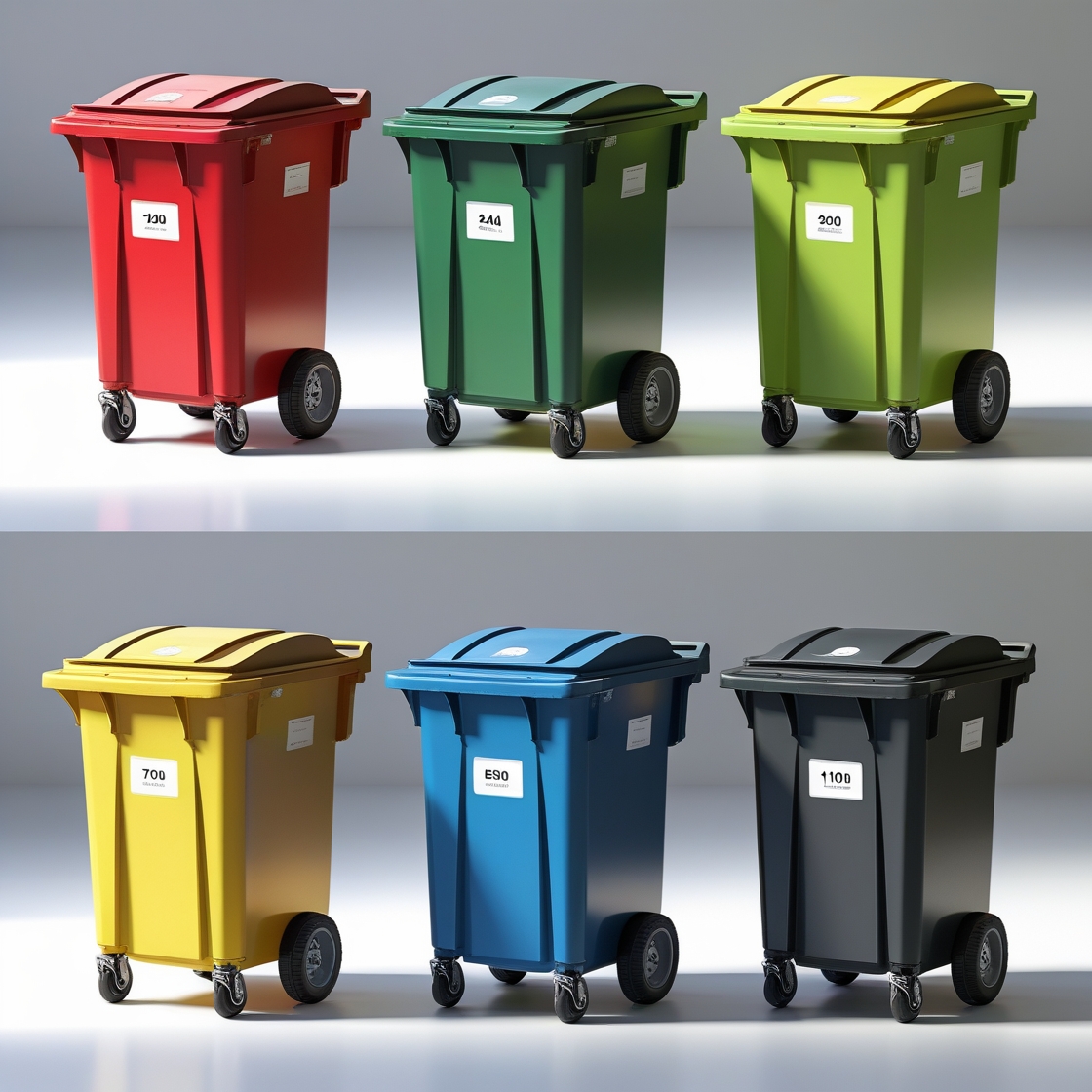 Violet 120 liter wheelie bin