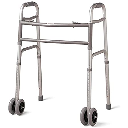 Walker with front 4 wheels – Aluminum Lite