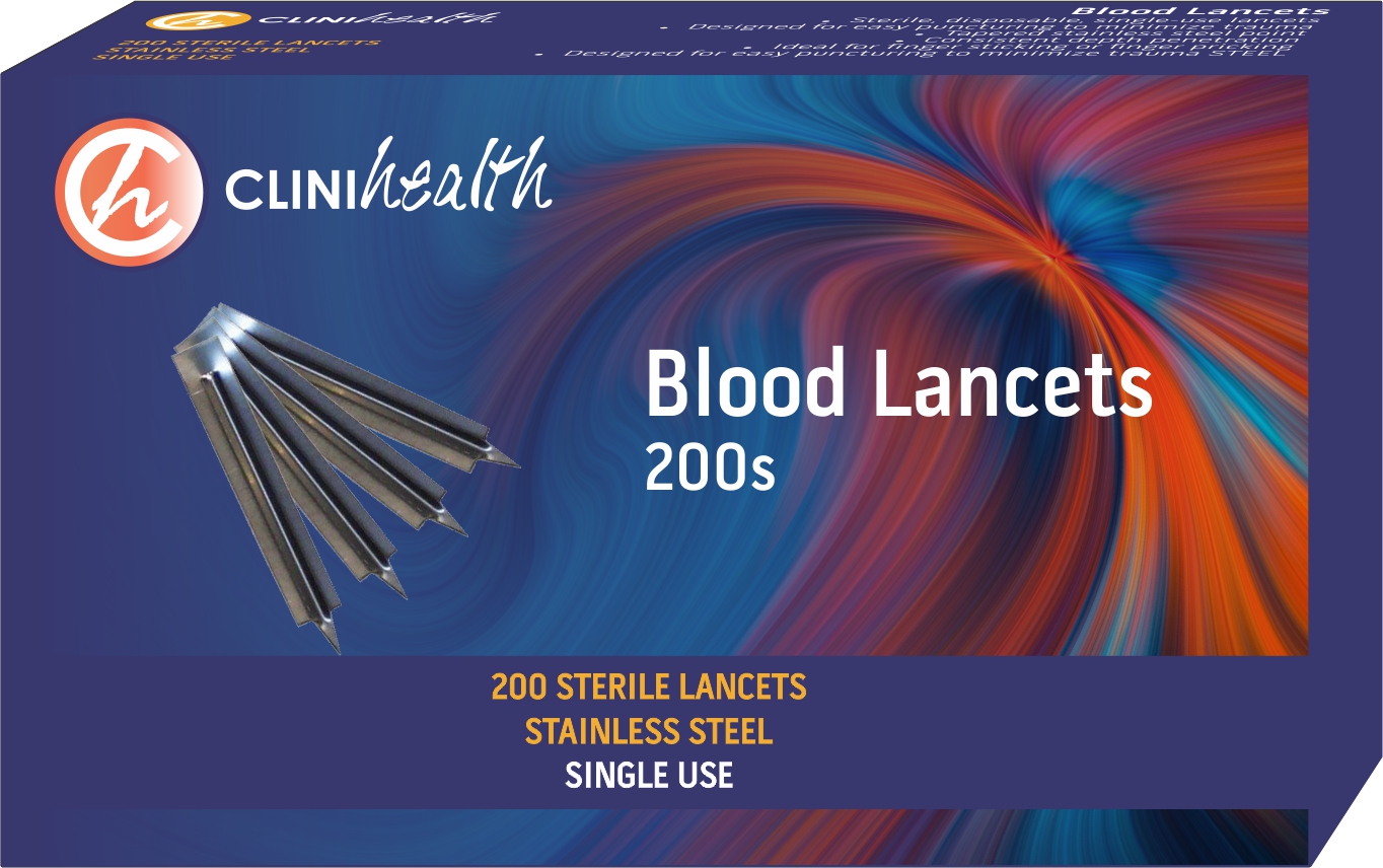 Stainless Steel Blood Lancets – 200s