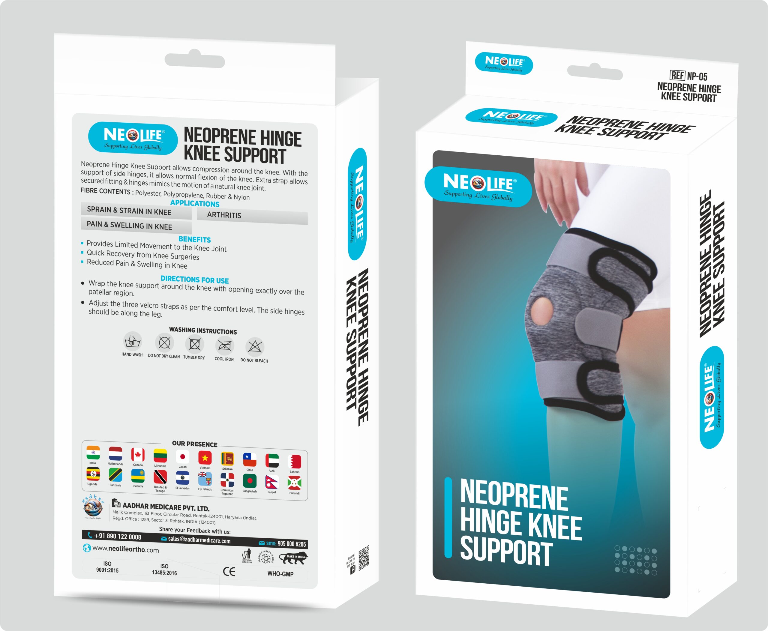 Knee Support Hinged Neoprene