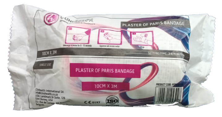 Plaster of Paris Bandage 10cm x 3m – 12s
