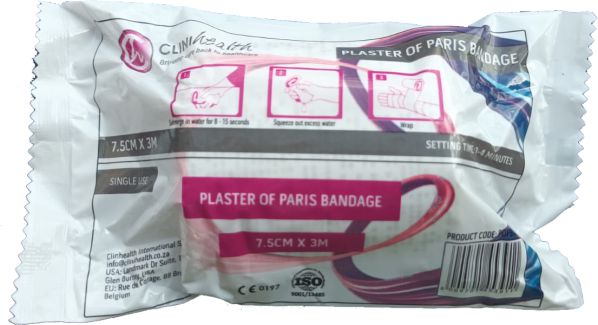 Plaster of Paris Bandage 7.5cm x 3m- Singles