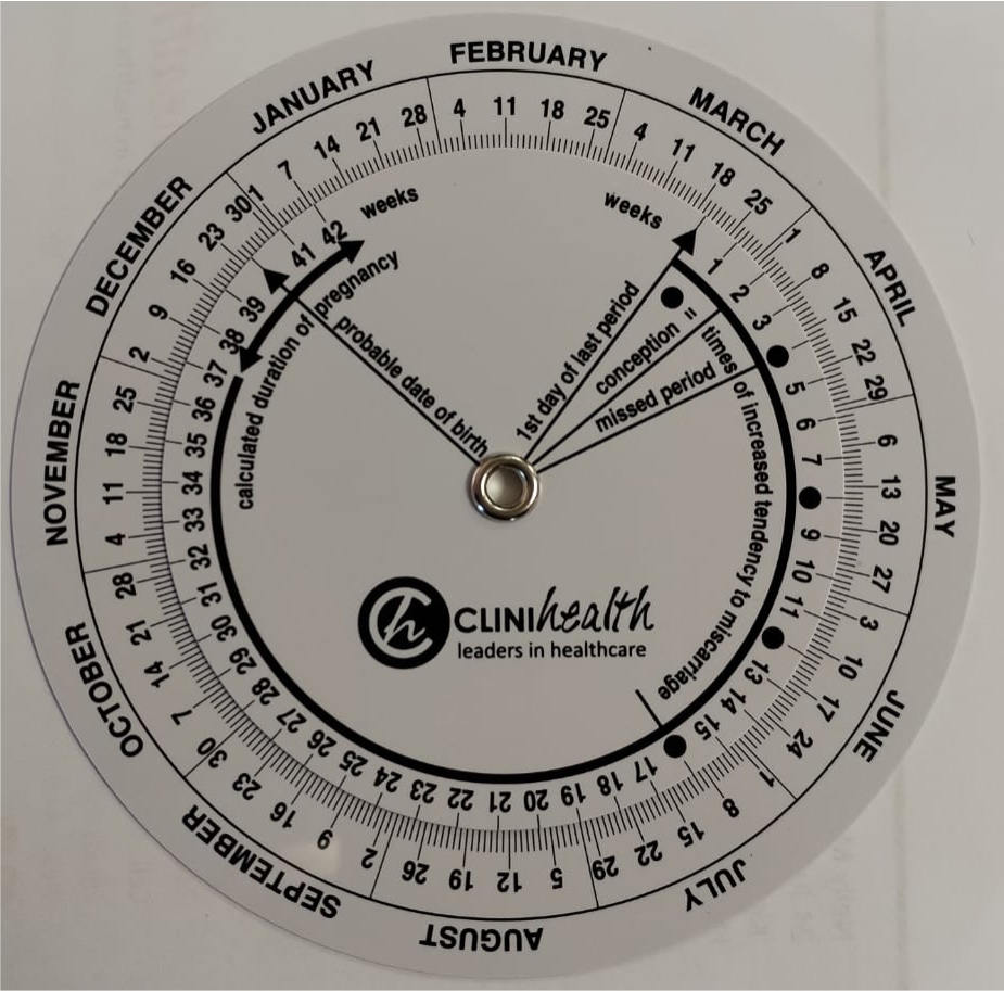 PVC Pregnancy Wheel – Single