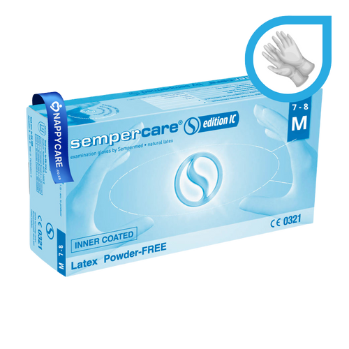 Sempermed Latex PowdeFree Exam Gloves InneCoated