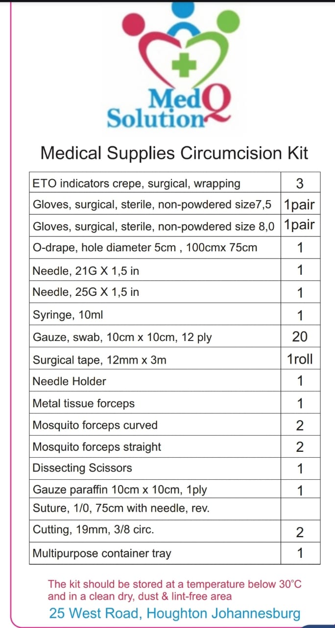 Adult Circumcision Kit (Without Instruments)