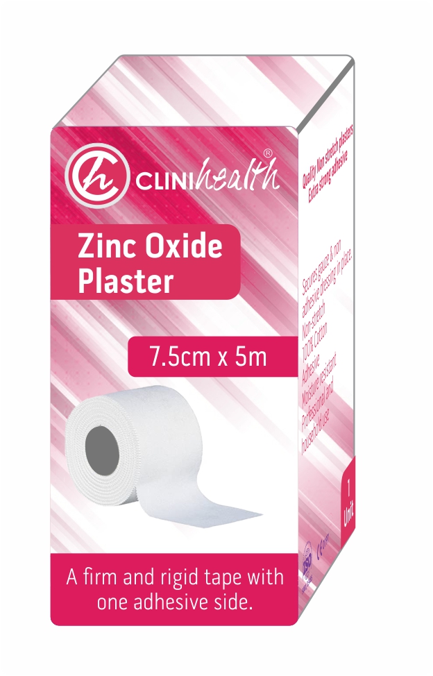 Zinc oxide Plaster Tape 7.5cm x 5 – Singles
