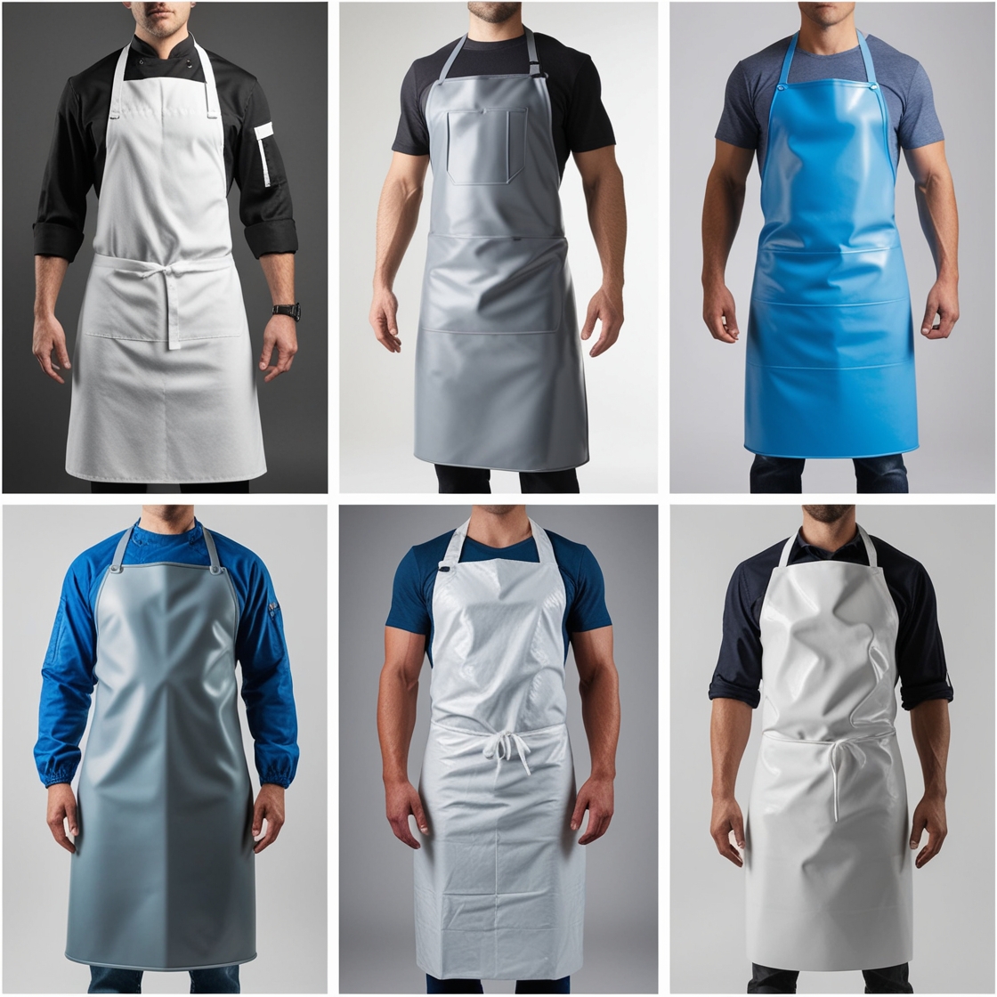 black waitress apron