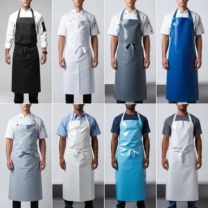 black waist apron