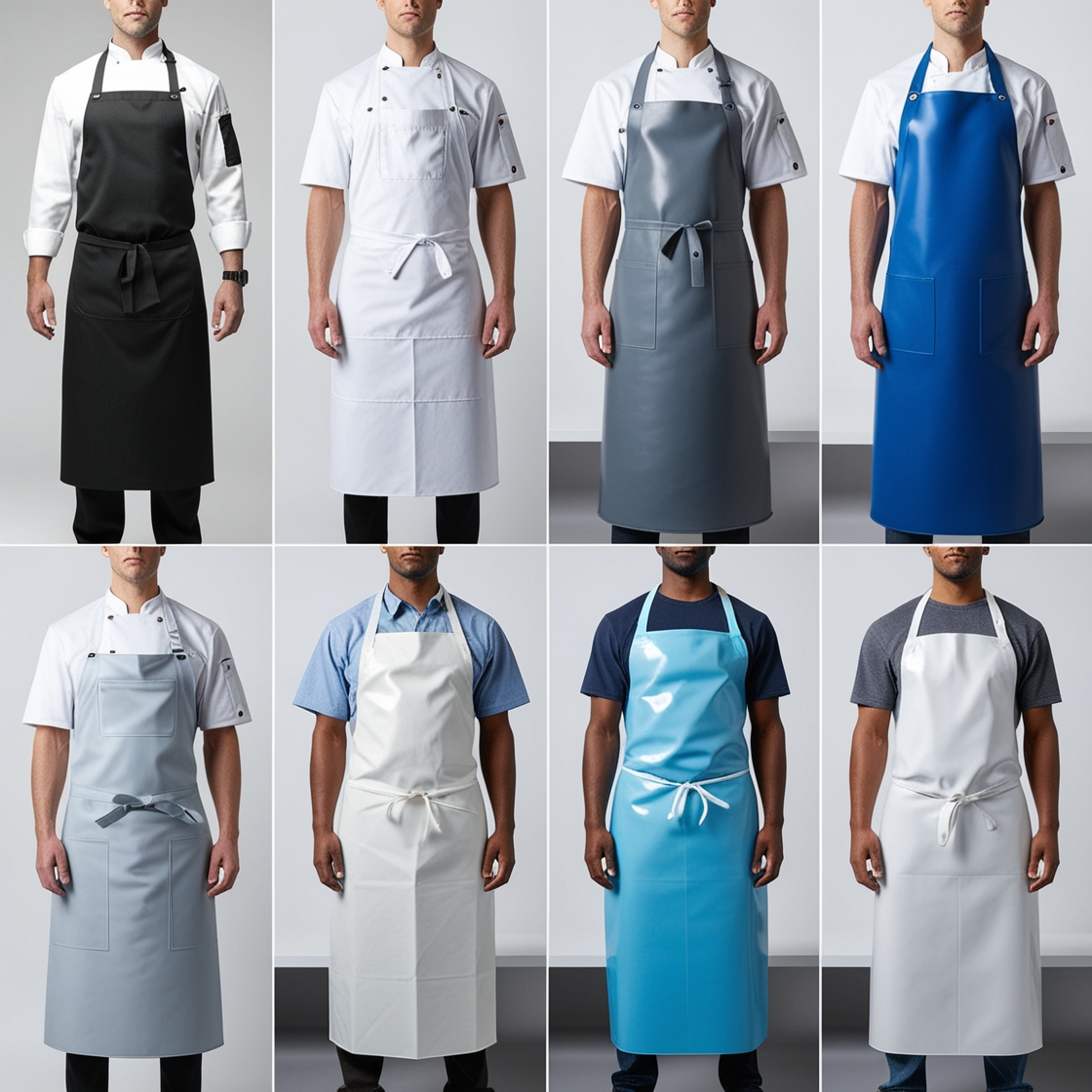 black waist apron
