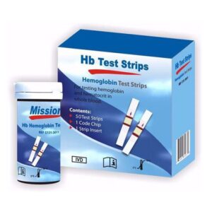 Mission Hb Haemoglobin Test Strips (100/Pack)