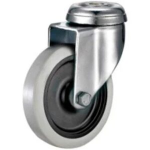 Castor Wheels - Thermoplastic Rubber - Bolt Hole - Swivel - 75mm - TOOC510