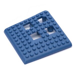 Floor Tile Corner - Flexi-Deck Interlinking Anti-Slip Drainage PVC Mat - Blue - Pack of 4 - FD020004