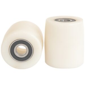 Pallet Truck Load Roller Replacement - With Bearings - Nylon - White - 80mm ? - N80