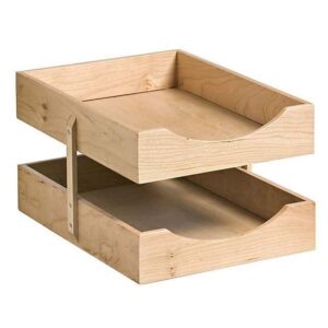 Letter Tray - Double - Contract Wooden Range - 38.5 x 28 x 20 cm - Cherry - WAL902CH
