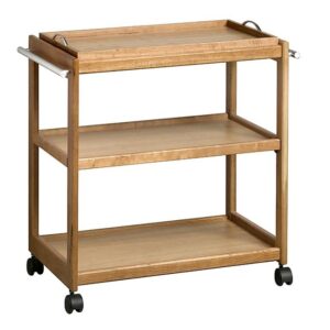 Tea Trolley with Butlers Tray - Contract Wooden Range - 46 x 78 x 79 cm - Cherry - WAL892CH