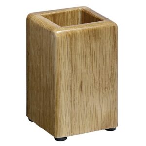 Pencil Cup - Executive Wooden Range - 6 x 6 x 10.5 cm - Oak - 950OA