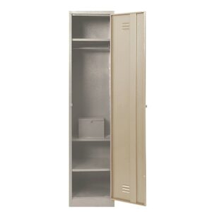 Steel Hostel Locker - Metal - with Money Box - Single - 180 x 41 x 52 cm - DHL01-ivorykaroo