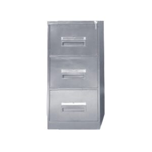 Steel Office Filing Cabinet - 3 Drawer File - 105 x 47 x 63 cm - 3FC01-grey