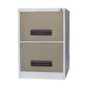 Steel Office Filing Cabinet - 2 Drawer File - 71 x 47 x 63 cm - 2FC01-ivorykaroo