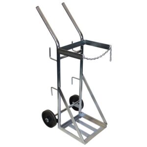 Gas Bottle Trolley - Single LPG Canister - 34 x 52 x 126 cm - Load Capacity 200kg - SX3-WSR
