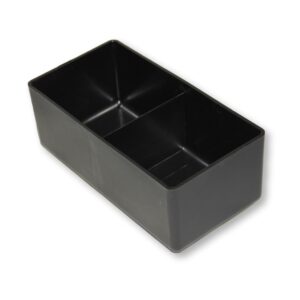 Drawer Organiser - Insert Bin with Divider - Black