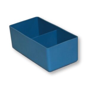 Drawer Organiser - Insert Bin with Divider - Blue