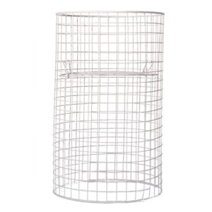 Steel Mesh Round Dump Bin - Adjustable Shelf - 97 X 60cm