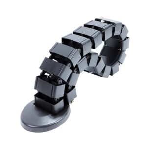 Snake Cable Tray - Works with Sit Stand Desk - Plastic - Adjustable Frame