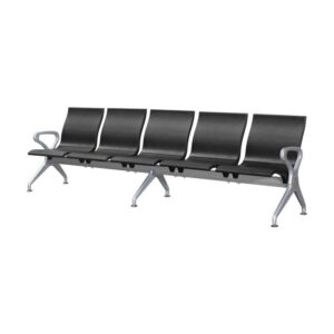 Airport Bench - Public Seating - Polyurethane - Indoor Use - Flat Packed - Five Seater - 297 x 67 x 87cm