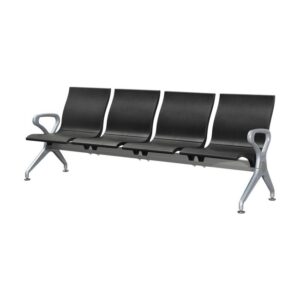 Airport Bench - Public Seating - Polyurethane - Indoor Use - Flat Packed - Four Seater - 237 x 67 x 87 cm