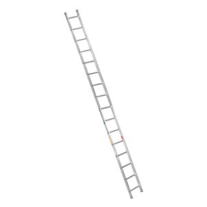 Single Aluminium Ladder - Lean-to Ladder - 16 Steps - 4.9m