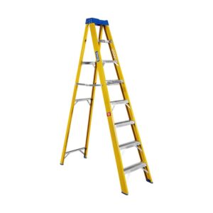 Partial Fibreglass Step Ladder - Single Sided - Industrial - 8 Steps - 2.4m