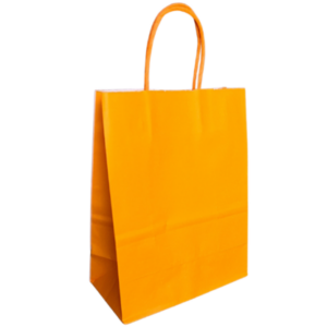 Eco Bag – A4 Orange on White Kraft