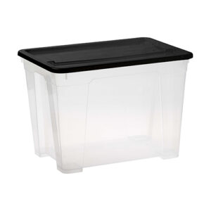 21 Litre Clear Storage Box – Assorted Colours