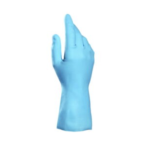 MAPA Latex Gloves Vital 117 Size 7 Blue Inside Velouris