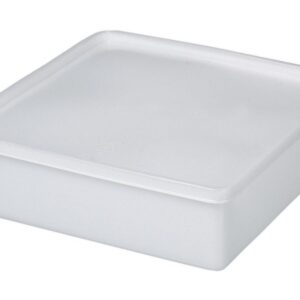 Bürkle All-Purpose Can Square, 2000 ml, Suitable for Freezing, 208x208x64 mm, PE Transparent