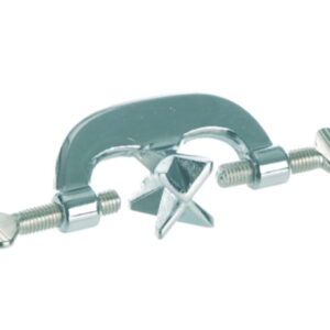 BOCHEM Double Cross Bosshead 16.5 mm, with Thumb Screw, Angle 90° + 180°, Aluminium