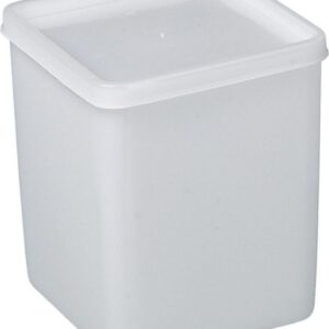 Bürkle All-Purpose Can Square, 1000 ml Suitable for Freezing, 103x103x130 mm, PE Transparent