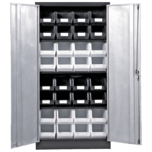 Black & Silver – Linbin ® Storage Bin Cabinet Kit