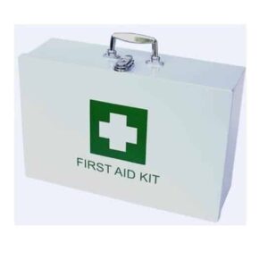 Empty Metal First Aid Box Only